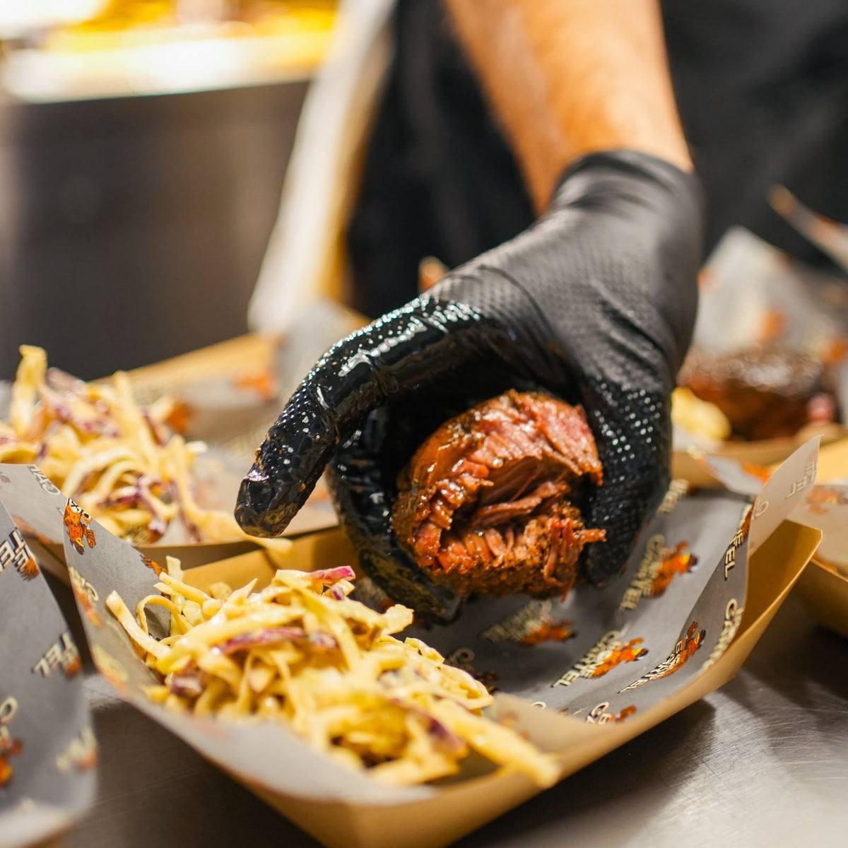 Slow smoked beef