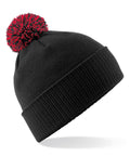 Texas Taff BBQ beanie in Black / Classic Red