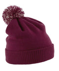 Texas Taff BBQ beanie in Burgundy / Off White