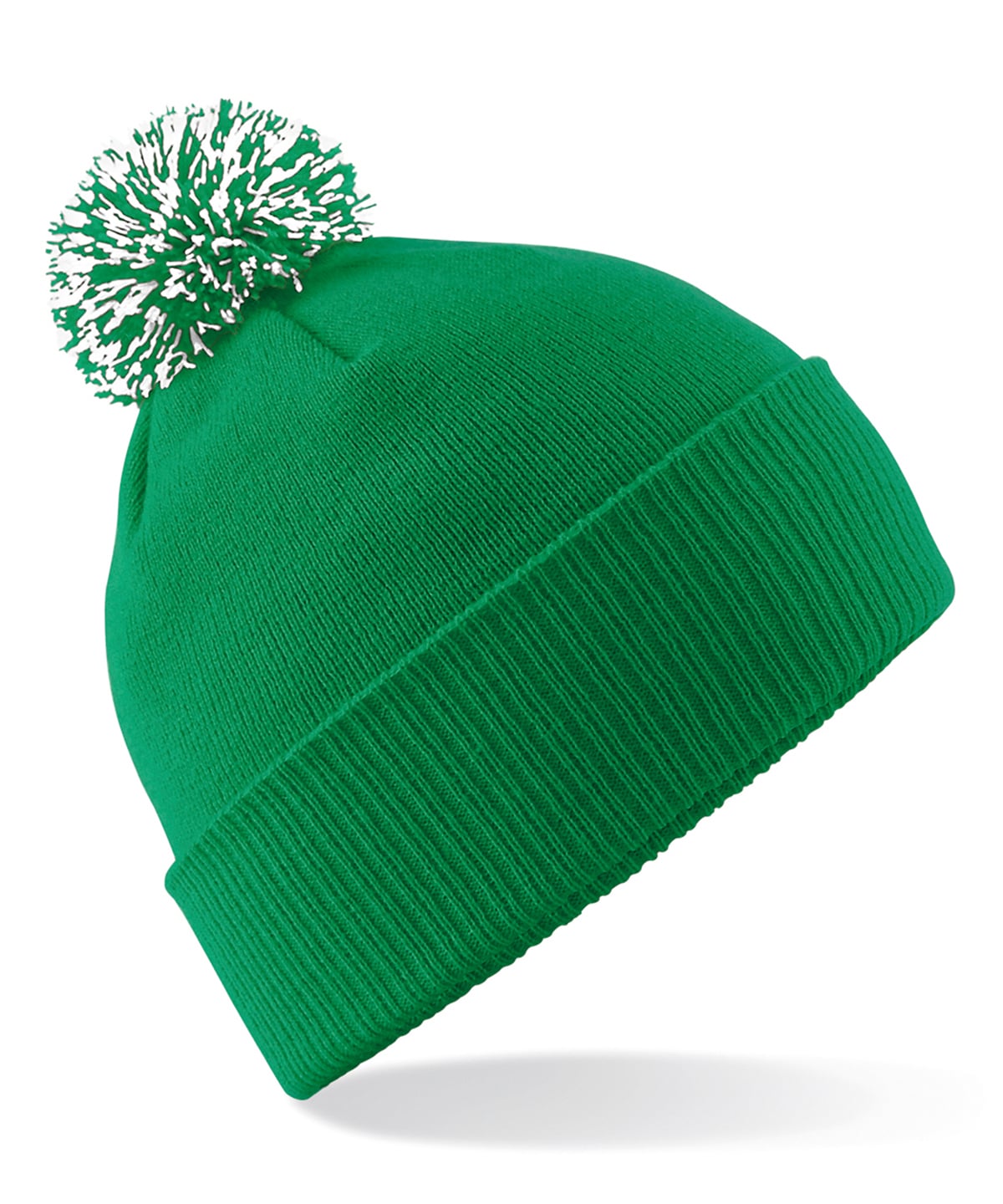 Texas Taff BBQ beanie in Kelly Green / White