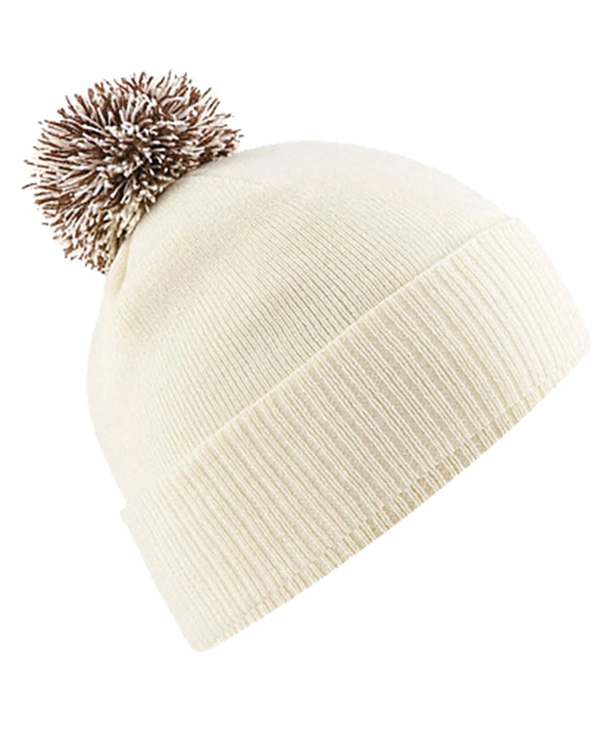 Texas Taff BBQ beanie in Off White / Mocha