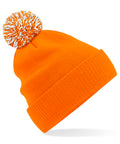 Texas Taff BBQ beanie in Orange / White