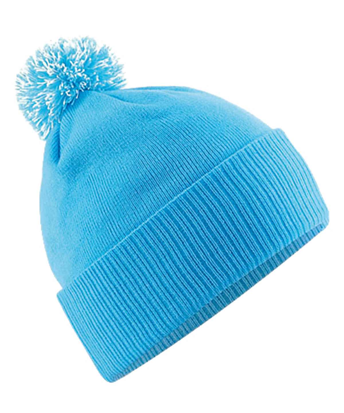 Texas Taff BBQ beanie in Surf Blue / Off White