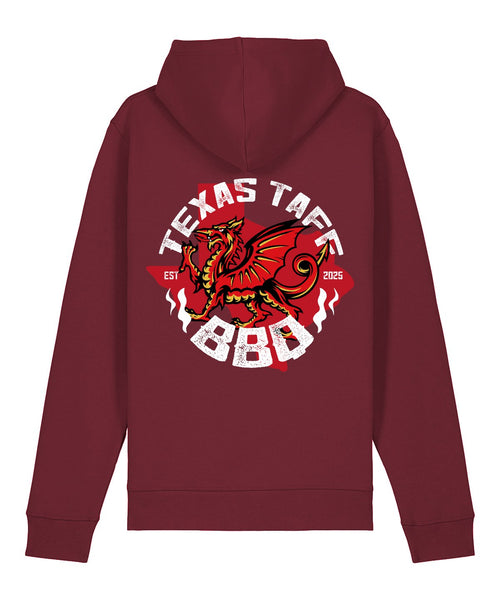 Texas Taff BBQ Hoodie - Burgundy