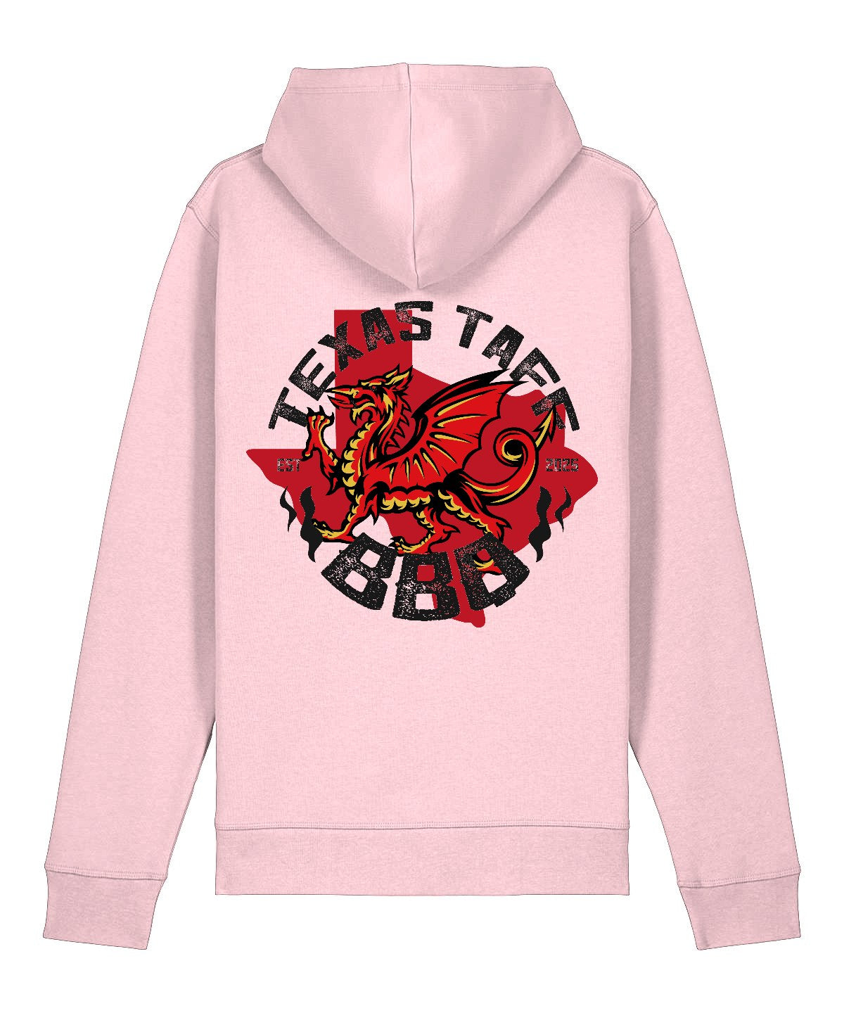 Texas Taff BBQ Hoodie - Cotton Pink