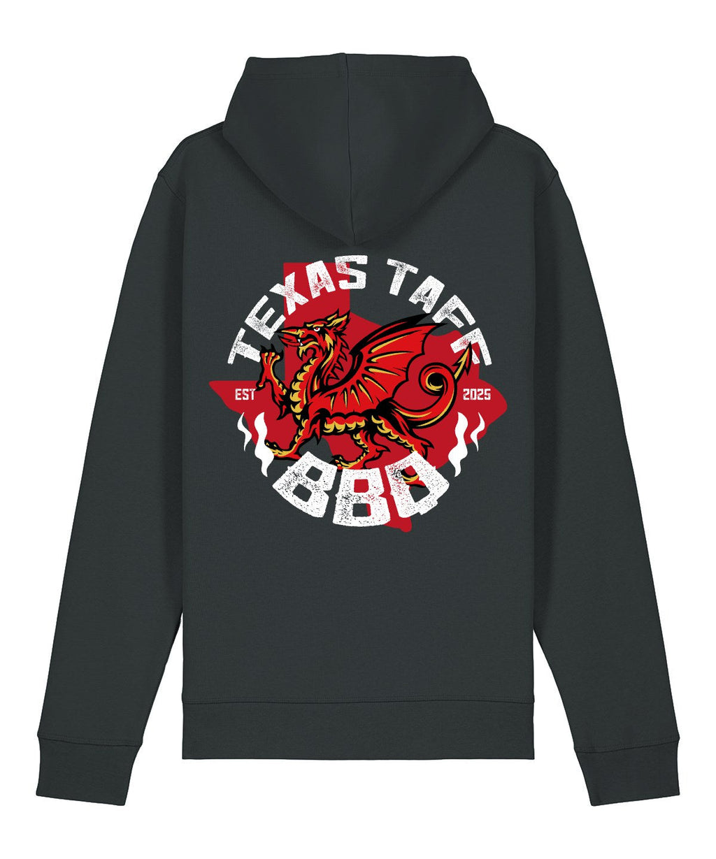 Texas Taff BBQ Hoodie - Dark Heather Grey