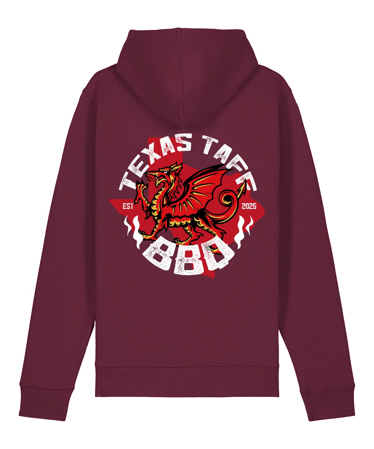 Texas Taff BBQ Hoodie - Deep Plum
