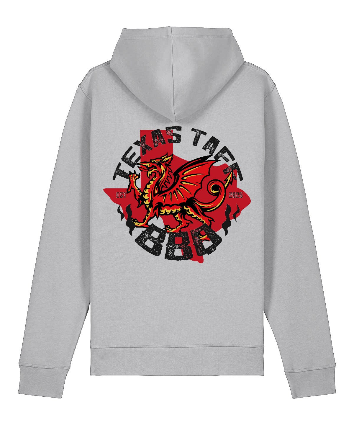 Texas Taff BBQ Hoodie - Heather Grey