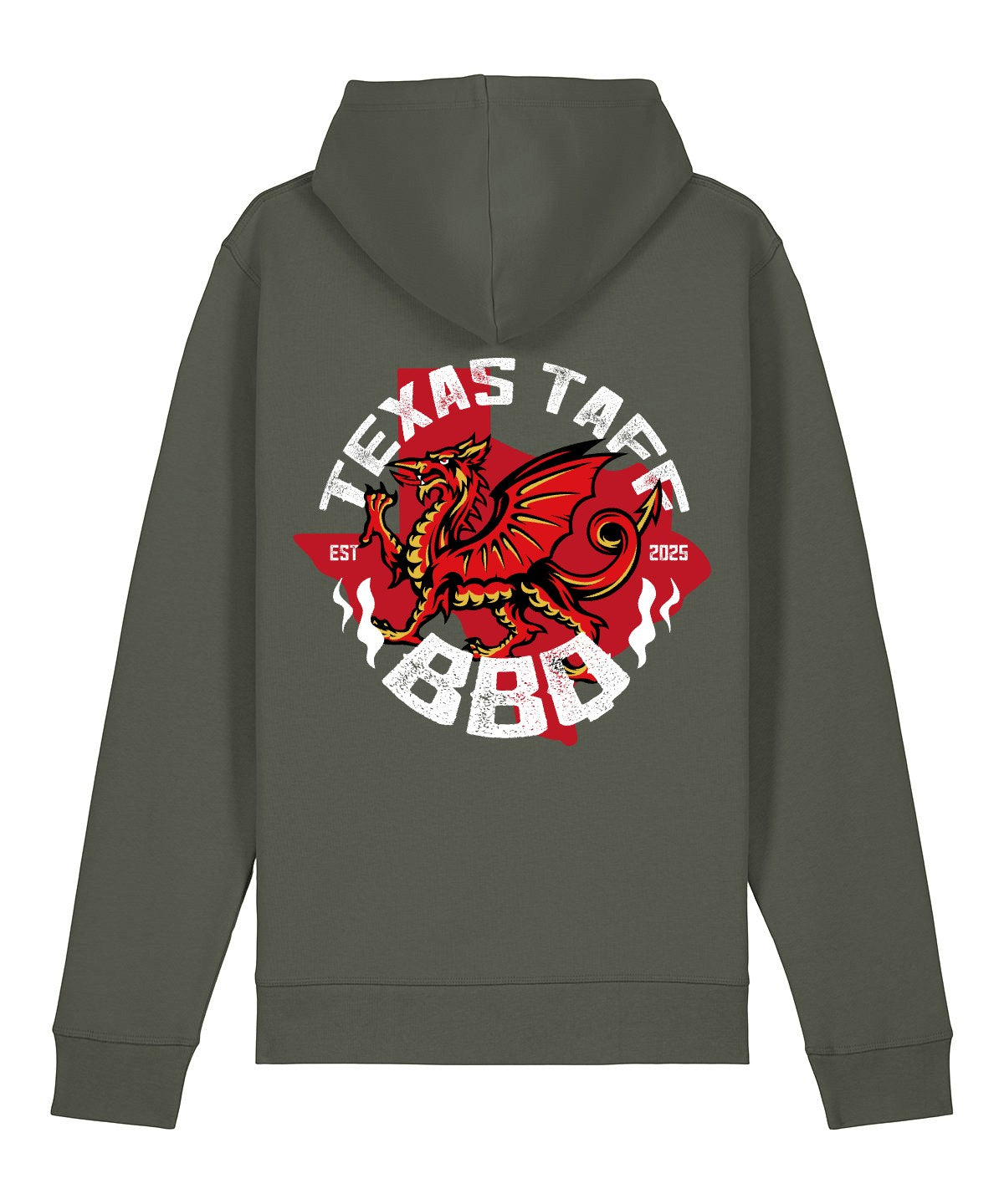 Texas Taff BBQ Hoodie - Khaki