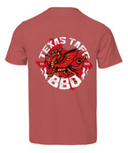 Texas Taff BBQ Tee - Cranberry