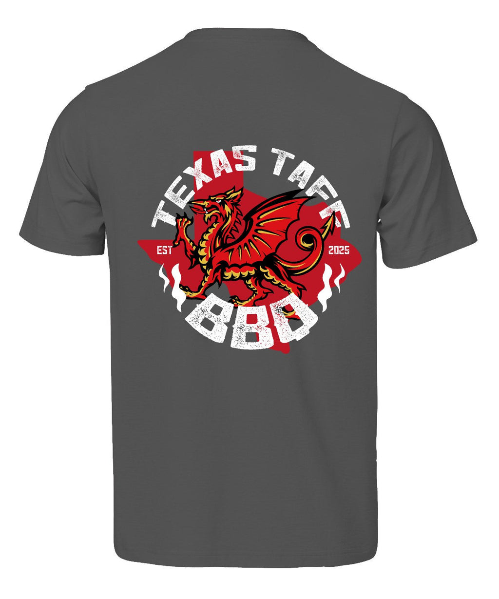 Texas Taff BBQ Tee - Dark Grey