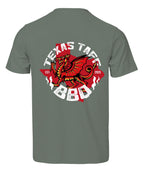 Texas Taff BBQ Tee - Leaf Green