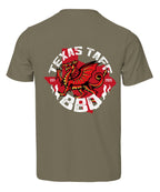 Texas Taff BBQ Tee - Moss