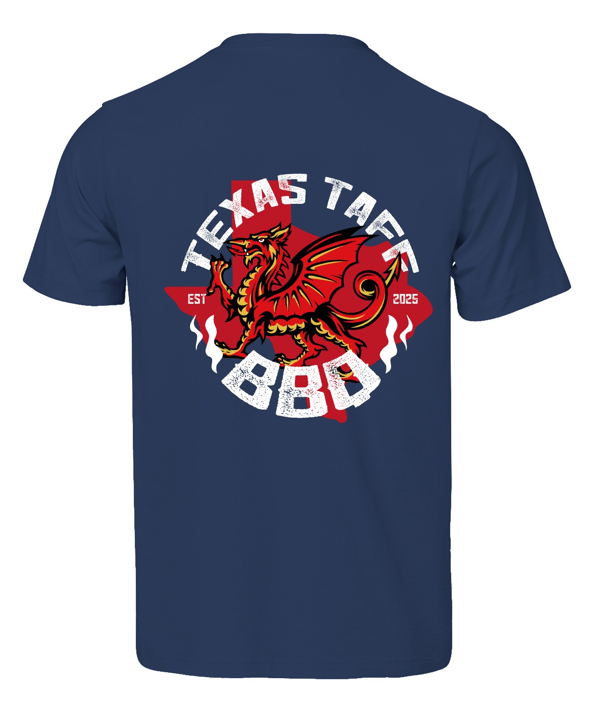 Texas Taff BBQ Tee - Navy