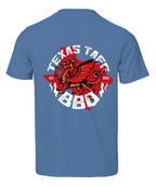 Texas Taff BBQ Tee - Ocean Blue