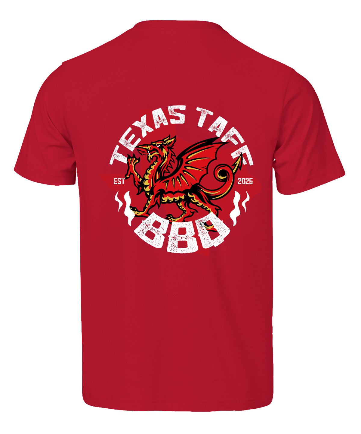Texas Taff BBQ Tee - Red
