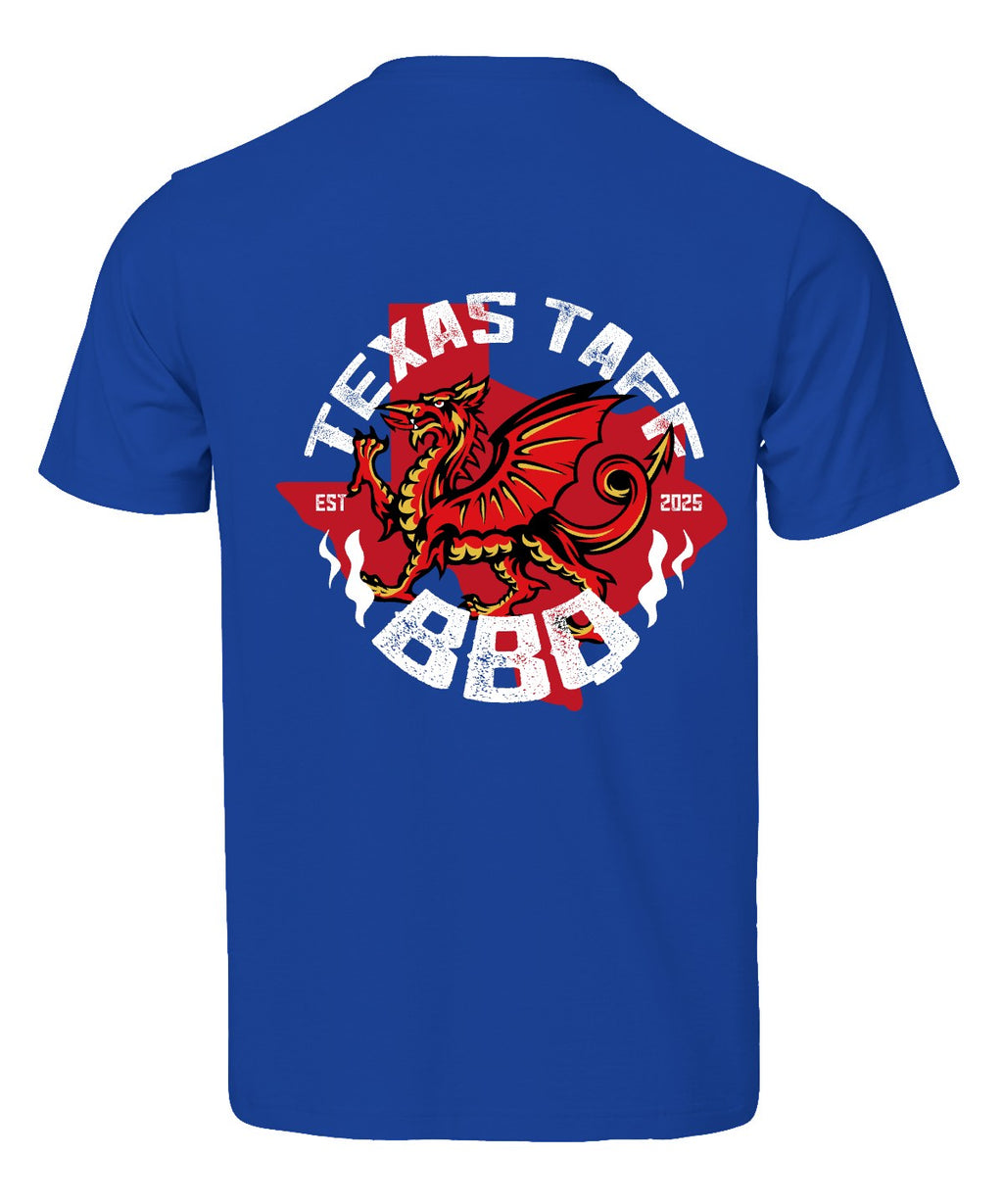 Texas Taff BBQ Tee - Royal
