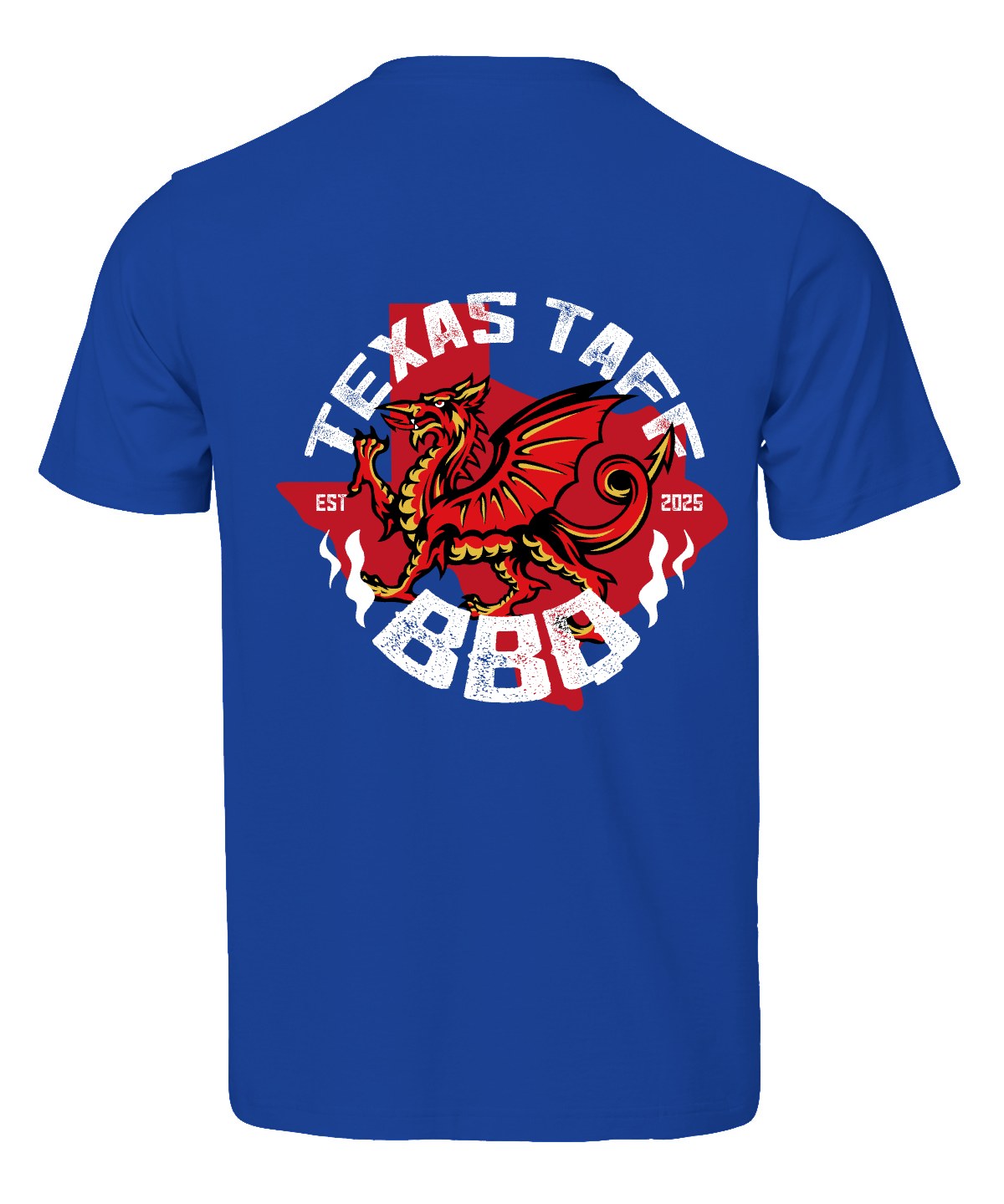 Texas Taff BBQ Tee - Royal