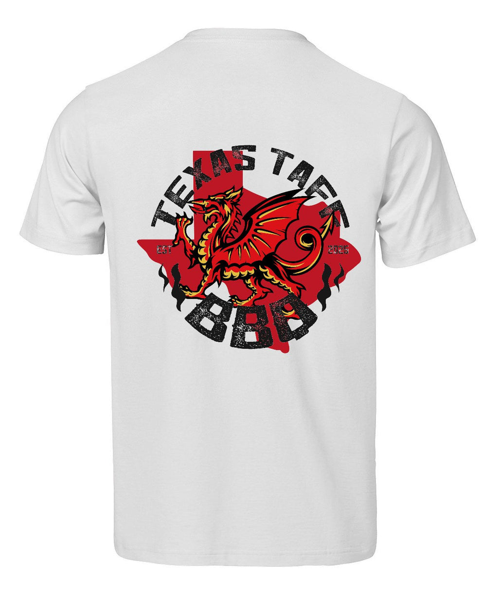 Texas Taff BBQ Tee - White